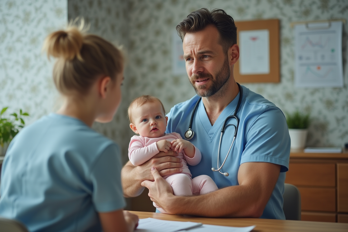 Papa avec sa fille lors d